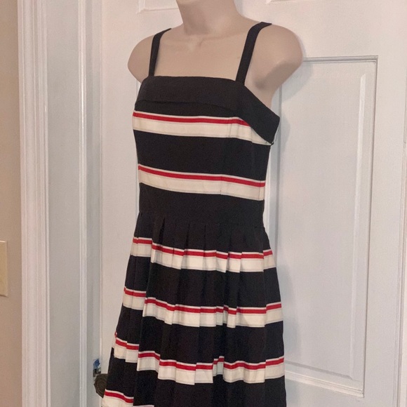Lang Originals vintage blackred stripe dress SALE - Picture 6 of 12